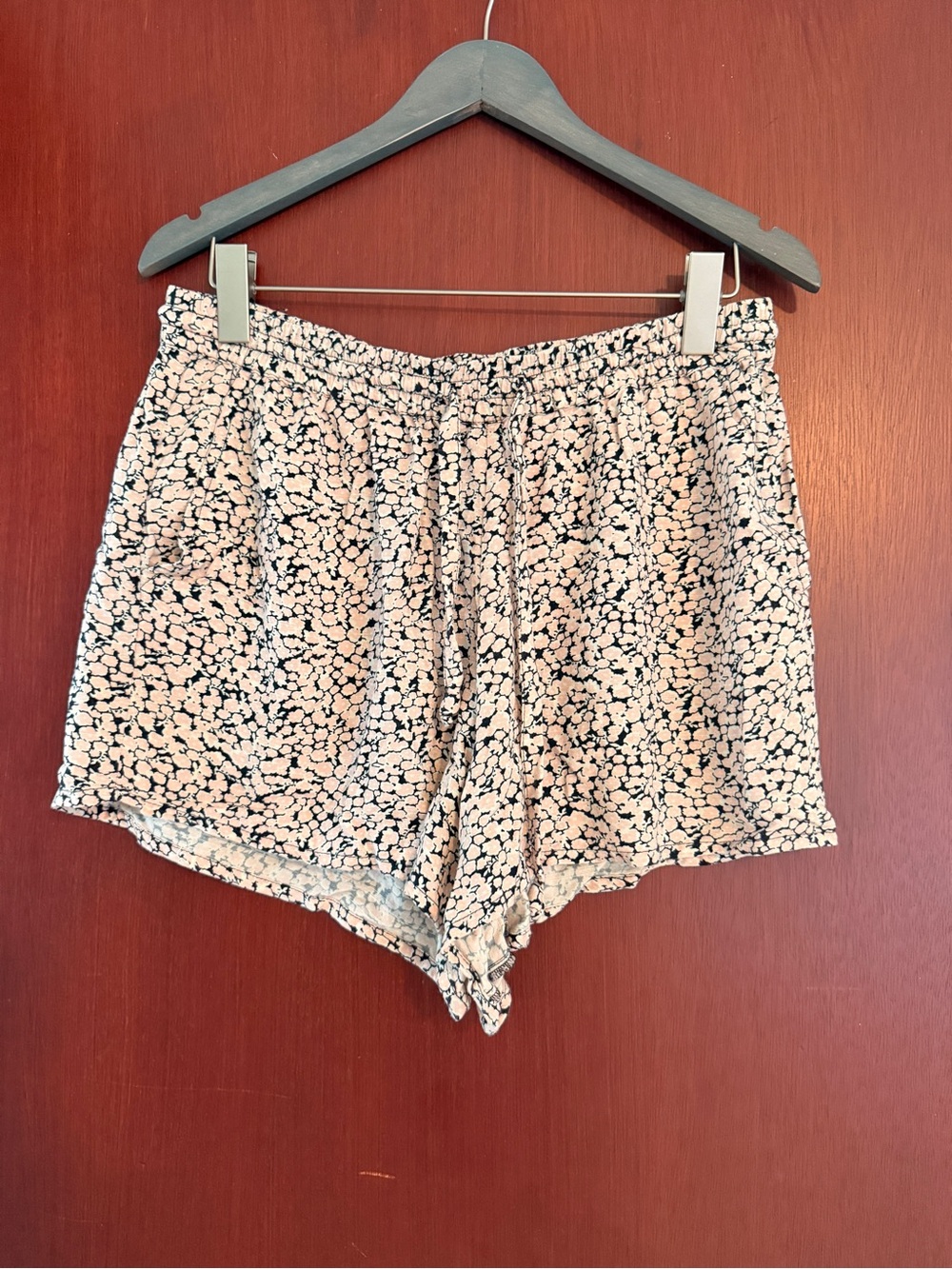 Volcom Pink Floral Elastic Waist Shorts